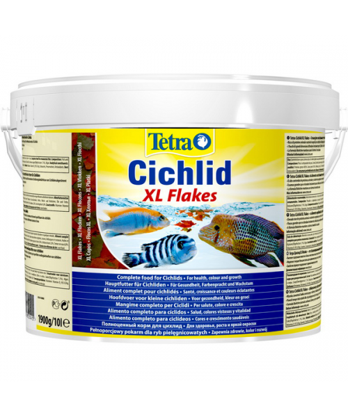 TETRA Cichilid Flakes XL 10L крупн.хлопья,д/всех видов цих