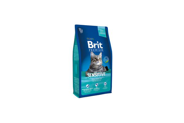 Корм Brit Premium Cat гипоаллергенный, для кошек с чувствительным пищеварением, с ягненком 400г