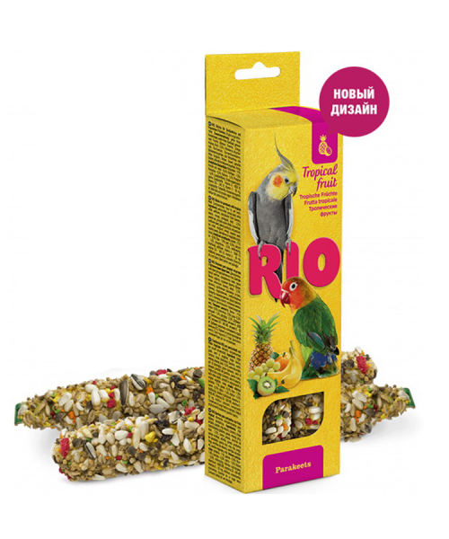 Рио Палочки д/средн.попугаев с тропическими фруктами 2шт*75г