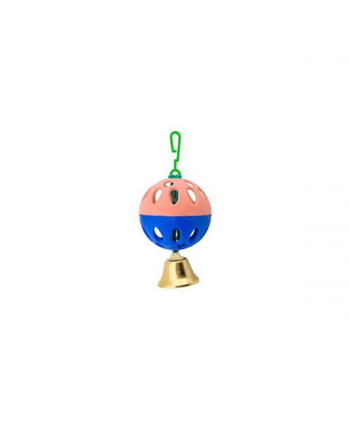 Игрушка д/птиц ^1 шарик с колокольчиком^