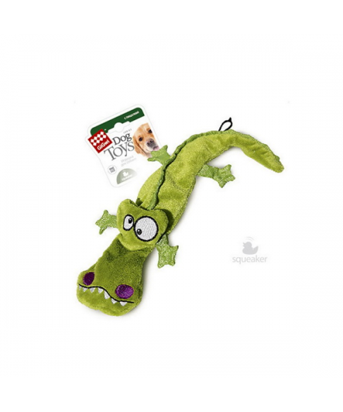 GiGwi Крокодил с 4-мя пищалками/ткань,пластик