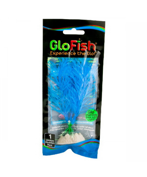 Растение флуоресцирующее GloFish М 15см синее