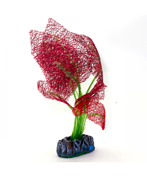 Растение аквариумное шелк.20см красное 2075