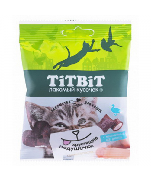 Titbit лаком-ства для кошек с паштетом из утки30г