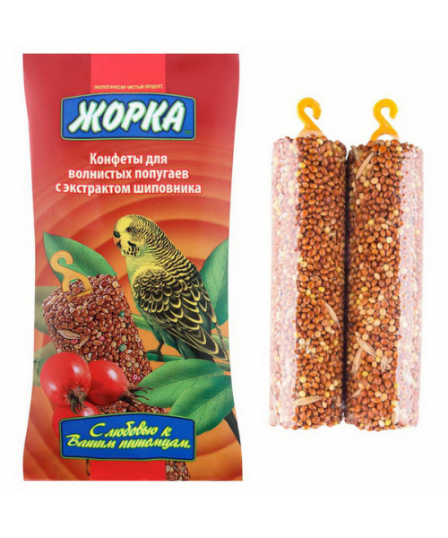 ЖОРКА конфеты д/попугаев Шиповник (2шт) 100г
