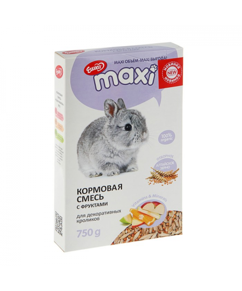 Ешка для кроликов 750 гр Макси фрукты