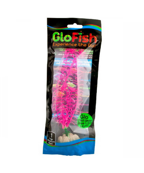 Растение флуоресцирующее GloFish L 20см розовое
