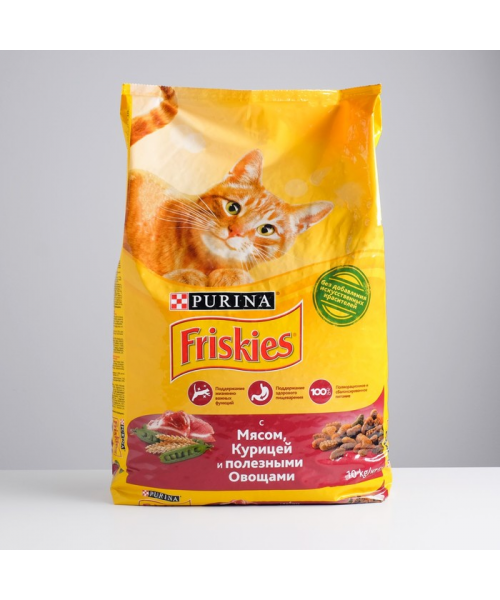 Friskies Мясо/овощи для кошек 10кг