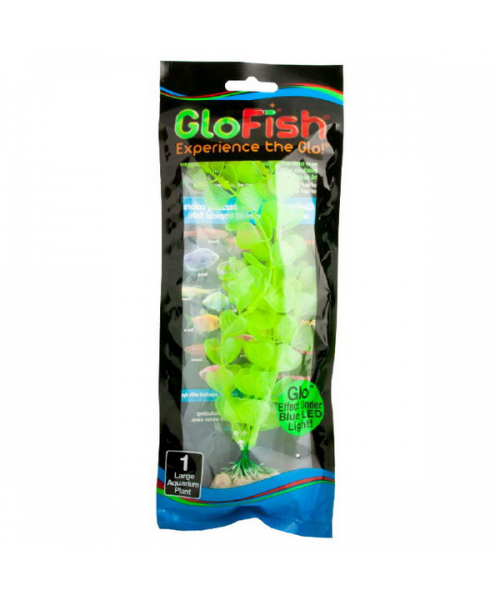 Растение флуоресцирующее GloFish L 20см желтое