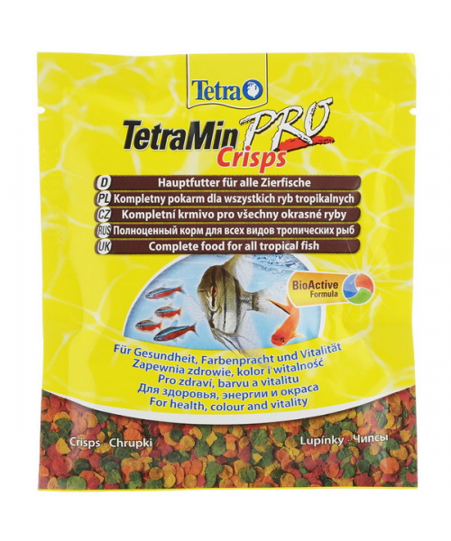 TETRA Min PRO Crisps 12г чипсы основной корм д/рыб улучш.фор