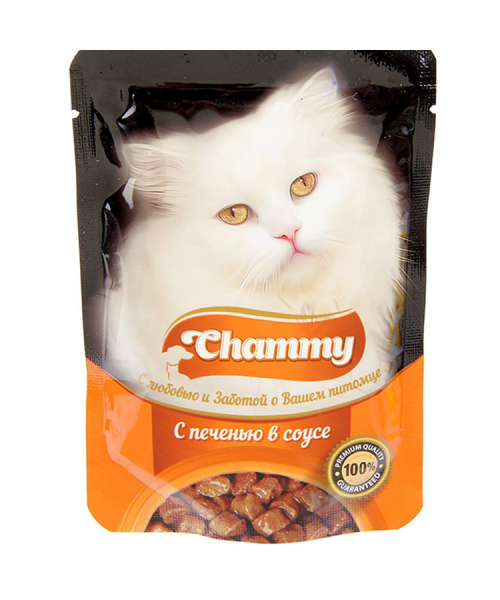 Chammy влаж.д/кошек 85г печень в соусе