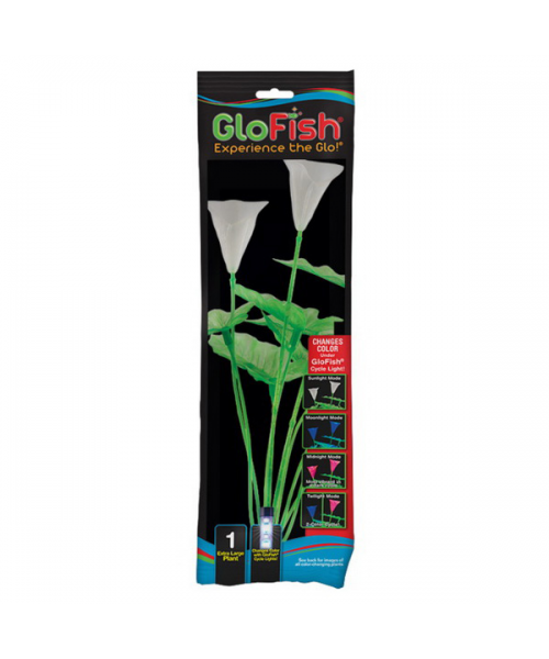 Растение флуоресцирующее GloFish XL 40см зеленое